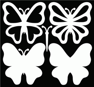 Скрапбукинг: Открытки с бабочками