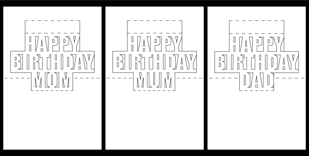 Birthday Pop Up Cards Templates Free
