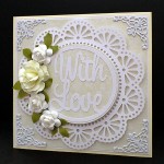 doily with love card
